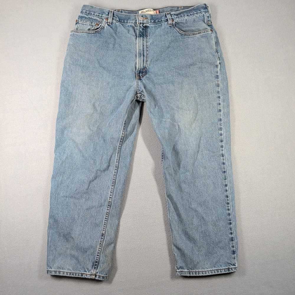 Levi's‎ 550 Jeans Men's 42x29 Light Wash Denim Relaxed Fit Straight